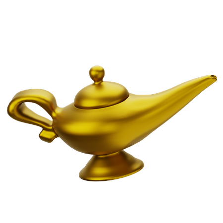 Aladdin Lamp  3D Icon