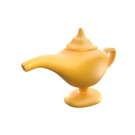 Aladdin Lamp  3D Icon