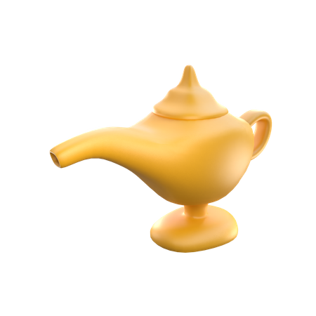 Aladdin Lamp 3D Icon