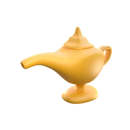 Aladdin Lamp 3D Icon