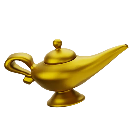 Aladin Lampe  3D Icon