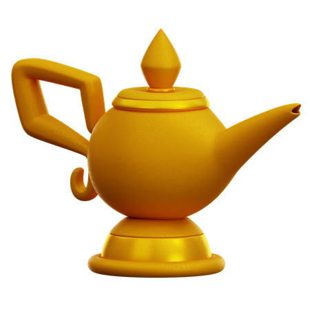 Aladin Lamp 3D Icon