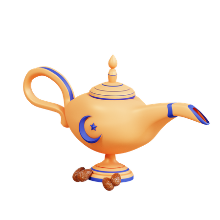 Aladin Lamp  3D Icon