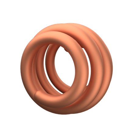 Alambre de cobre  3D Icon