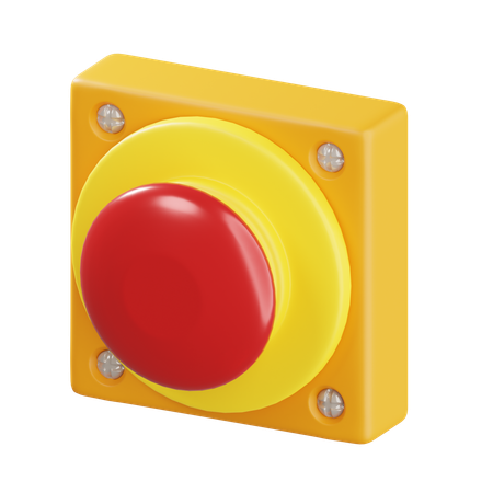 アラームボタン  3D Icon