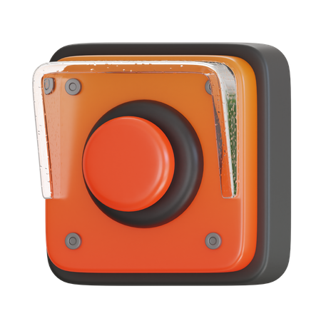 Alarm Button  3D Icon