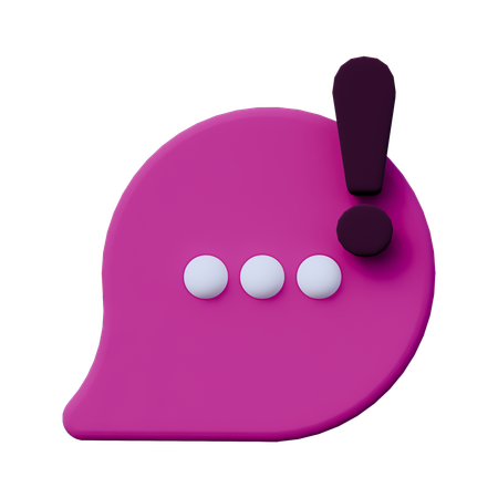 Alarm-Chat  3D Icon