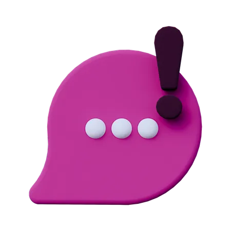 Alarm-Chat  3D Icon