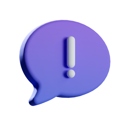 Alarm-Chat  3D Icon