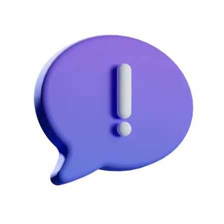Alarm-Chat  3D Icon