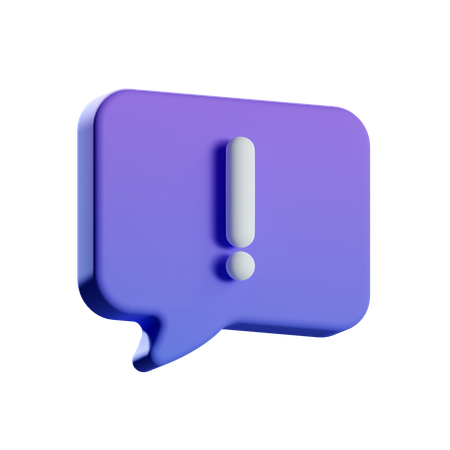 Alarm-Chat  3D Icon