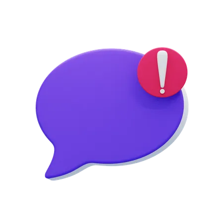 Alarm-Chatblase  3D Icon