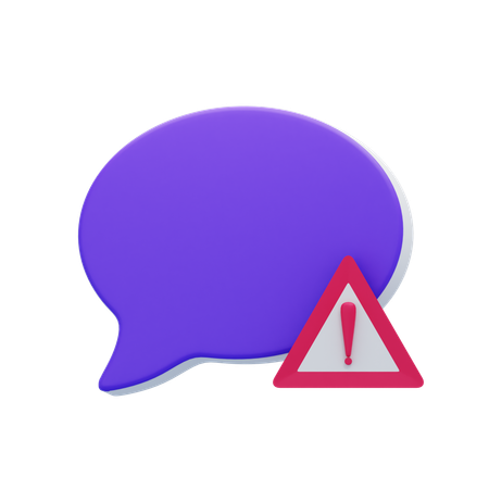 Alarm-Chatblase  3D Icon