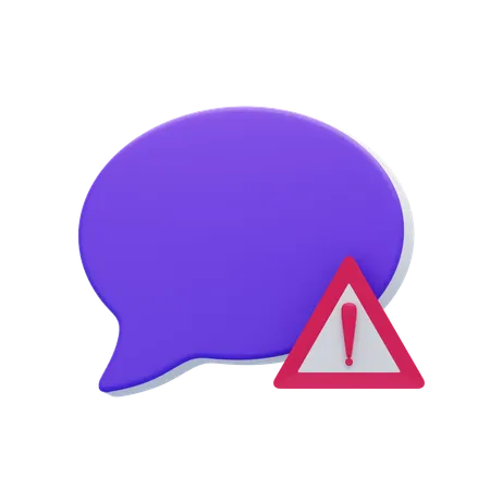 Alarm-Chatblase  3D Icon