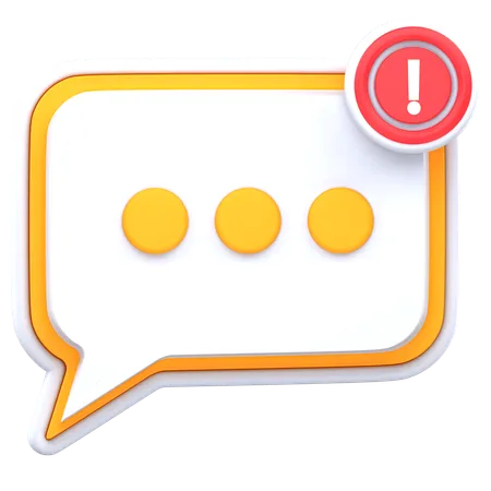 Alarm-Chatblase  3D Icon