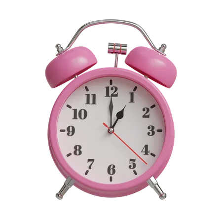 Alarm clock 1 o clock  3D Icon