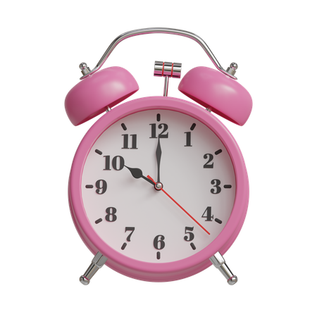 Alarm clock 10 o clock  3D Icon