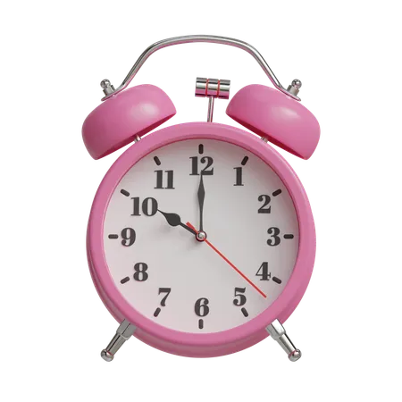 Alarm clock 10 o clock  3D Icon