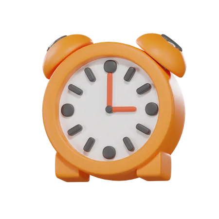 Alarm Clock 3 D Object On A Transparent Background 3D Icon