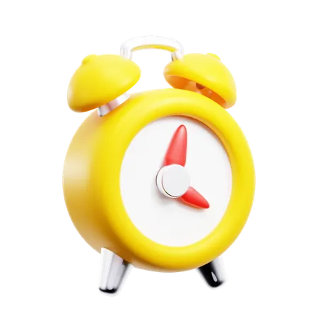 Yellow Clock Watch 3D Icon