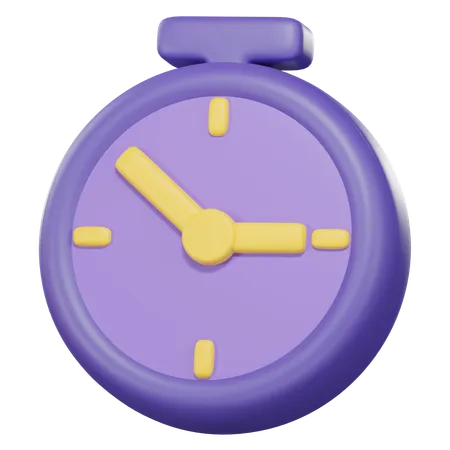 3 D Alarm Clock On Transparent Background 3D Icon