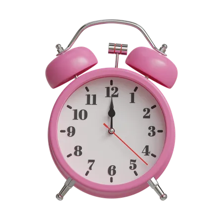 Alarm clock 12 o clock  3D Icon