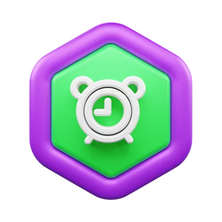 目覚まし時計  3D Icon