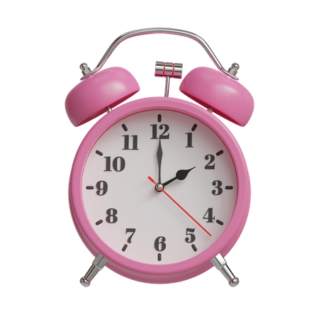 Alarm clock 2 o clock  3D Icon