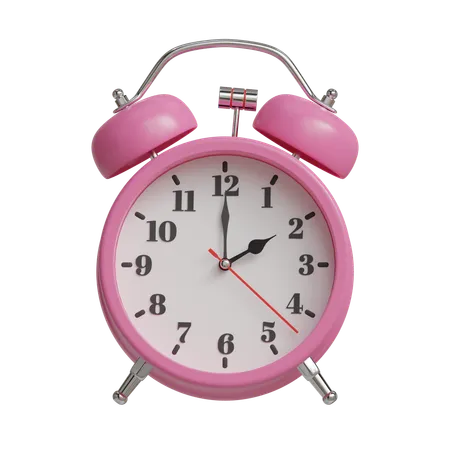 Alarm clock 2 o clock  3D Icon