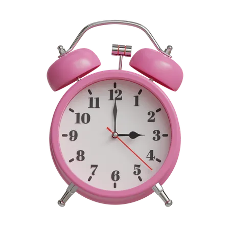 Alarm clock 3 o clock  3D Icon