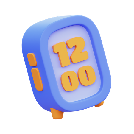 Alarm Clock  3D Icon