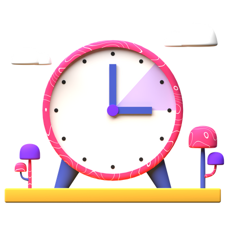 Alarm Clock  3D Illustration