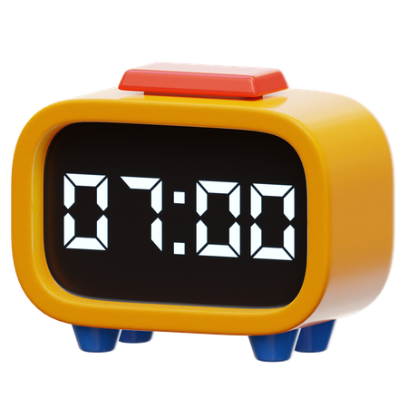 Alarm Clock  3D Illustration