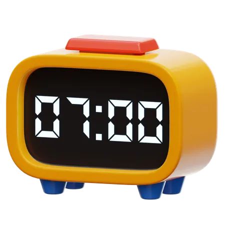 Alarm Clock  3D Illustration