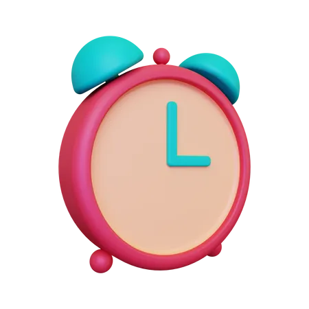 3 D Alarm Clock Icon 3D Illustration