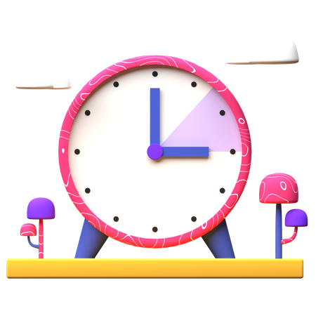 Alarm Clock 3D Illustration