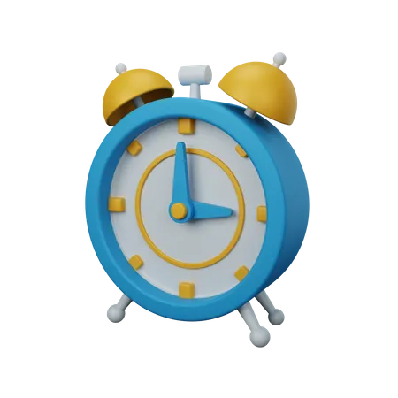 3 D Rendering Alarm Clock Isolated Useful For User Interface Apps And Web Design Illustration 3D Icon