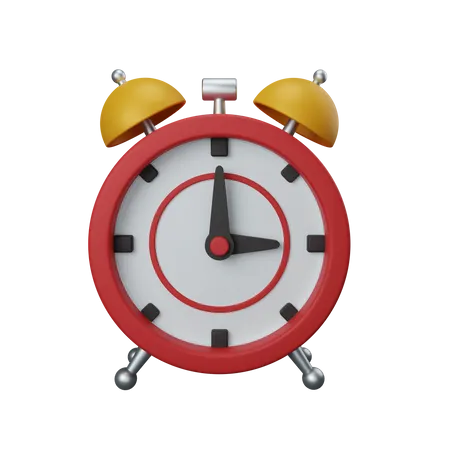 3 D Rendering Alarm Clock Isolated Useful For User Interface Apps And Web Design Illustration 3D Icon