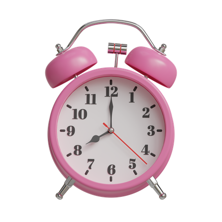 Alarm clock 8 o clock  3D Icon