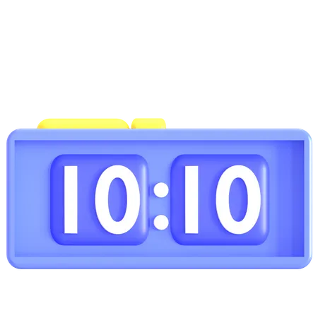 3 D Alarm Clock Icon For Education Design 3D Icon