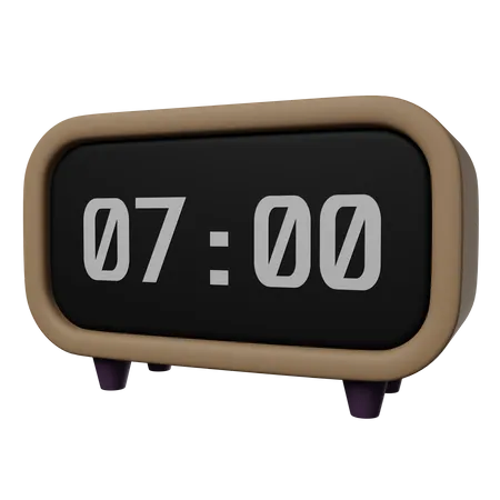 3 D Alarm Clock Illustration 3D Icon