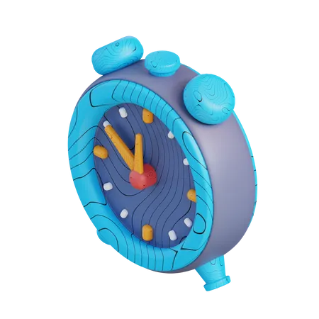3 D Illustration Of Time Clock 3D Icon