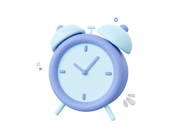 3 D Cartoon Design Illustration Of Alarm Clock Isolated Icon Reminder Alert Concept 3D Icon
