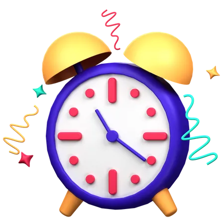 Alarm Clock 3 D Icon Illustration 3D Icon