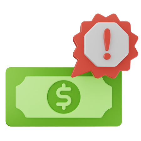 Alarm geld  3D Icon