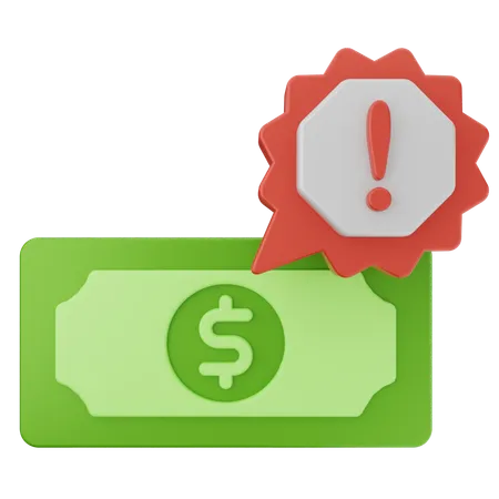 Alarm geld  3D Icon