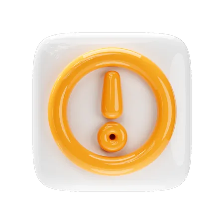 Alarmtaste  3D Icon