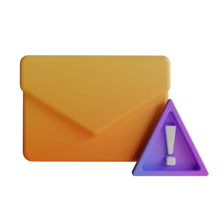Warnmail  3D Icon