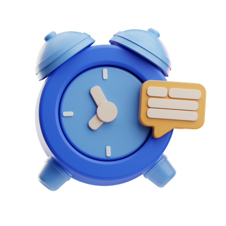 Alarm Notification  3D Icon