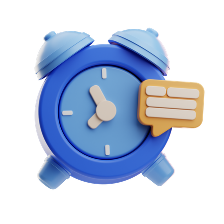 Alarm Notification  3D Icon
